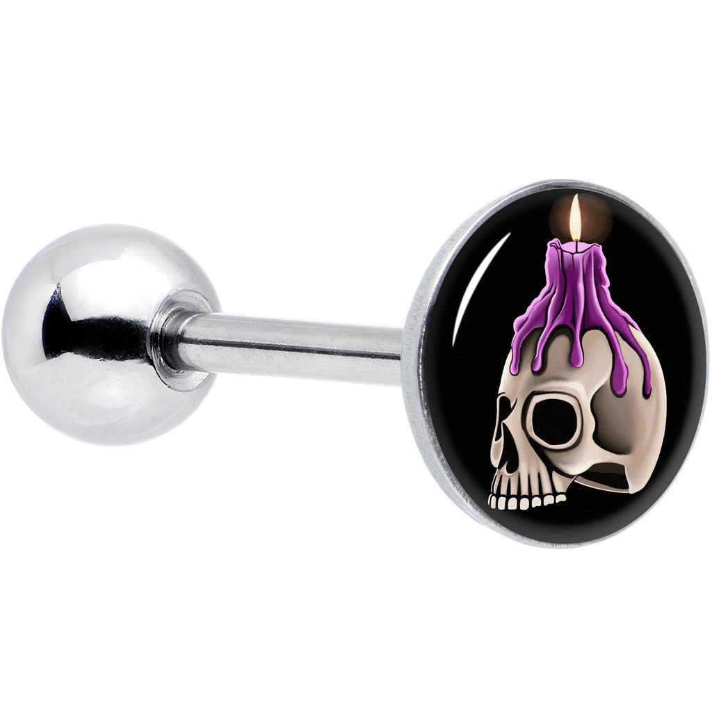 BodyCandy Burning Skull Candle Barbell Tongue Ring by Onyx O — main product shot
