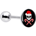 BodyCandy Santa Pirate Candy Cane Barbell Tongue Ring by Onyx O — main product shot