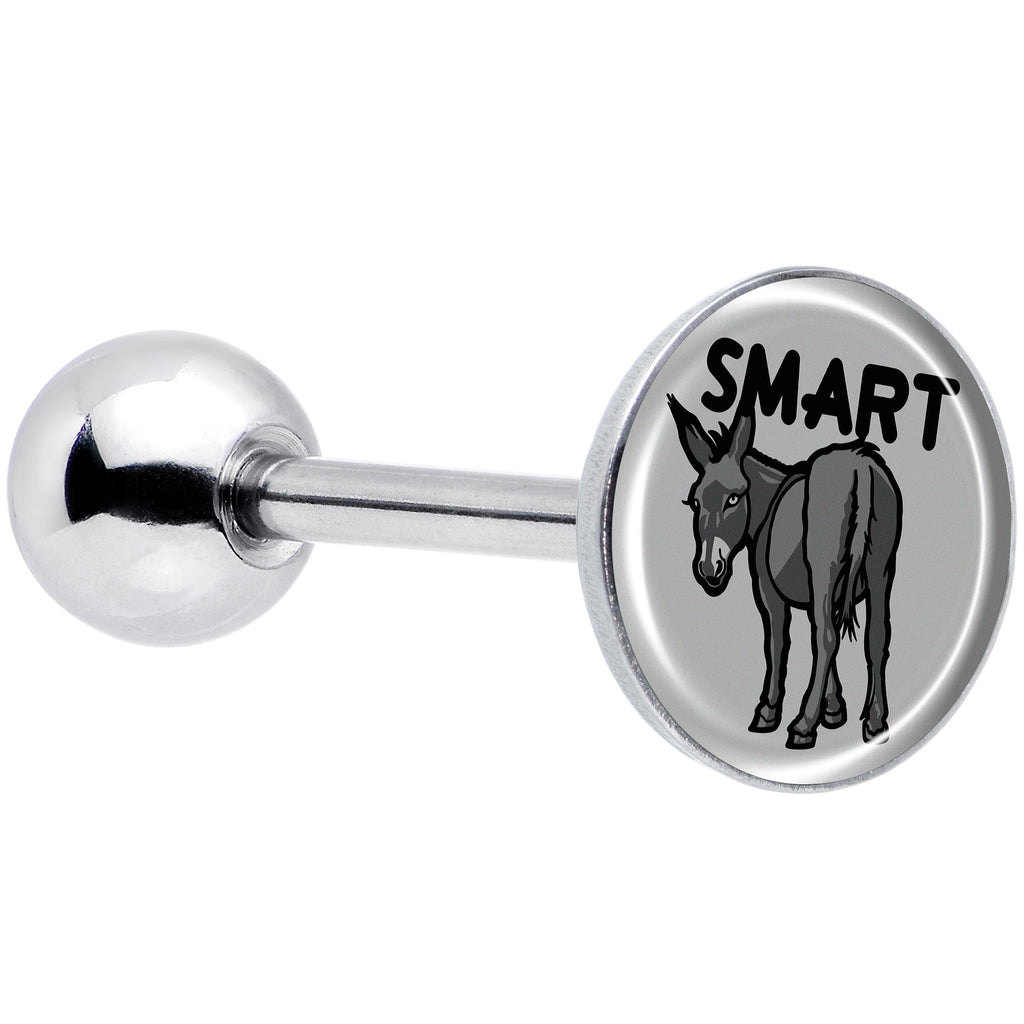 BodyCandy Donkey Smart Ass Barbell Tongue Ring by Onyx O — main product shot