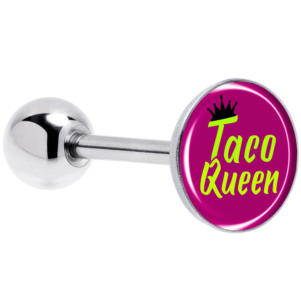 BodyCandy Taco Queen Barbell Tongue Ring by Onyx O — main product shot
