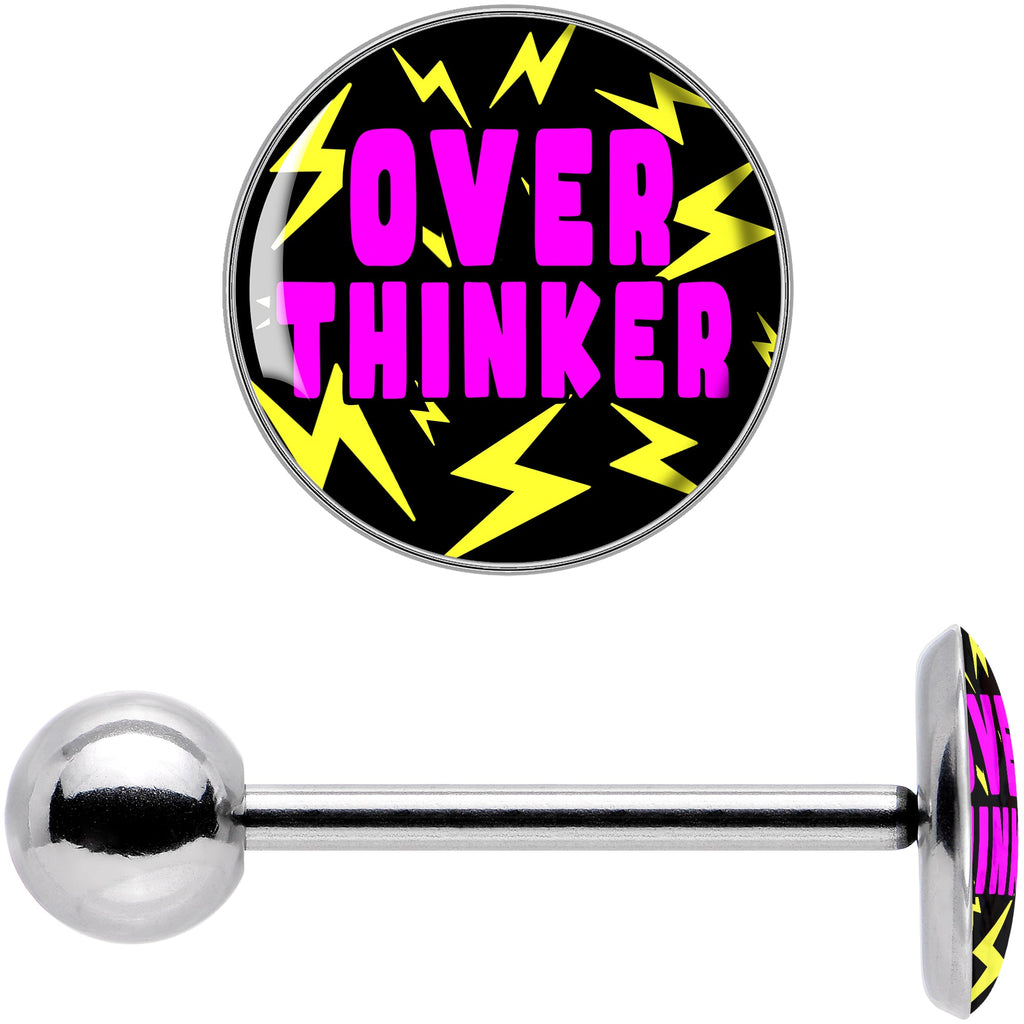 BodyCandy Over Thinker Impact Barbell Tongue Ring by Onyx O — in-use photo