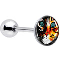 BodyCandy Colorful Trippy Cat Barbell Tongue Ring by Onyx O — main product shot