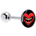 BodyCandy Valentine Heart Vampire Barbell Tongue Ring — main product shot