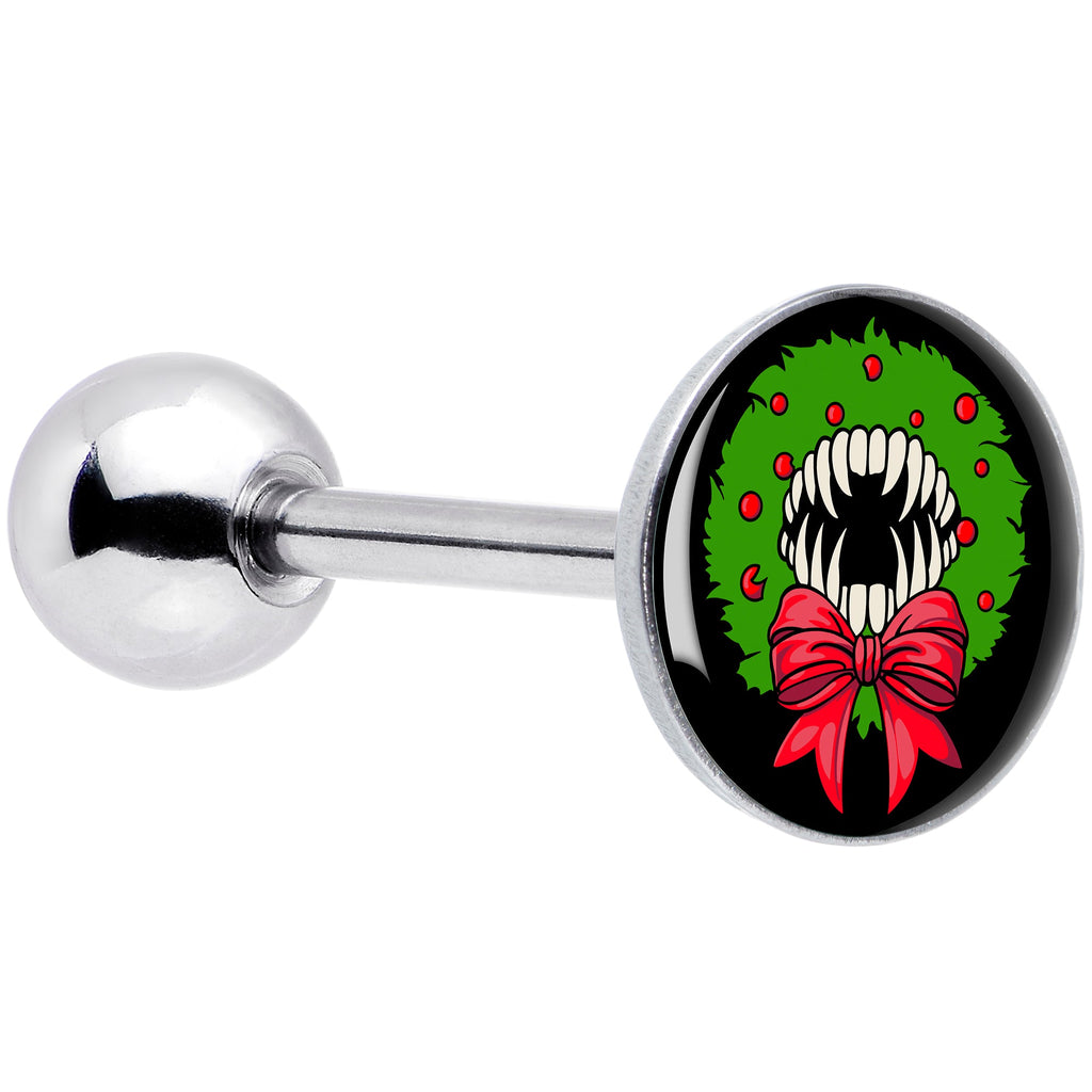 BodyCandy Holiday Vampire Wreath Barbell Tongue Ring by Onyx O — main product shot