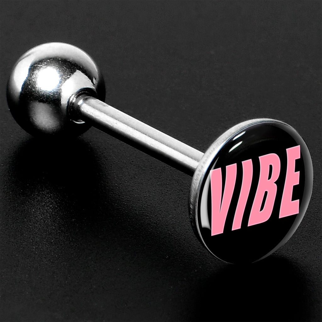 BodyCandy Vibe Barbell Tongue Ring by Onyx O — side view