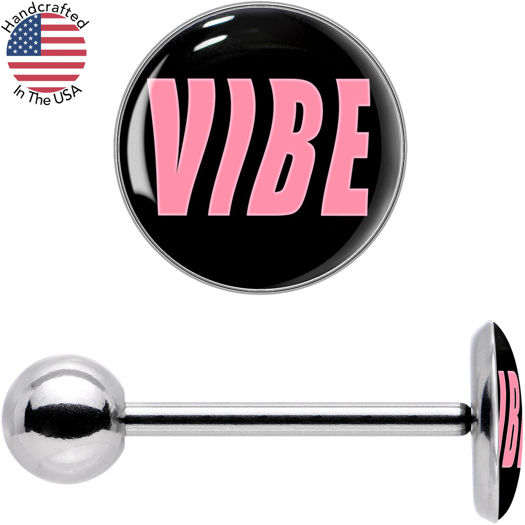 BodyCandy Vibe Barbell Tongue Ring by Onyx O — size reference