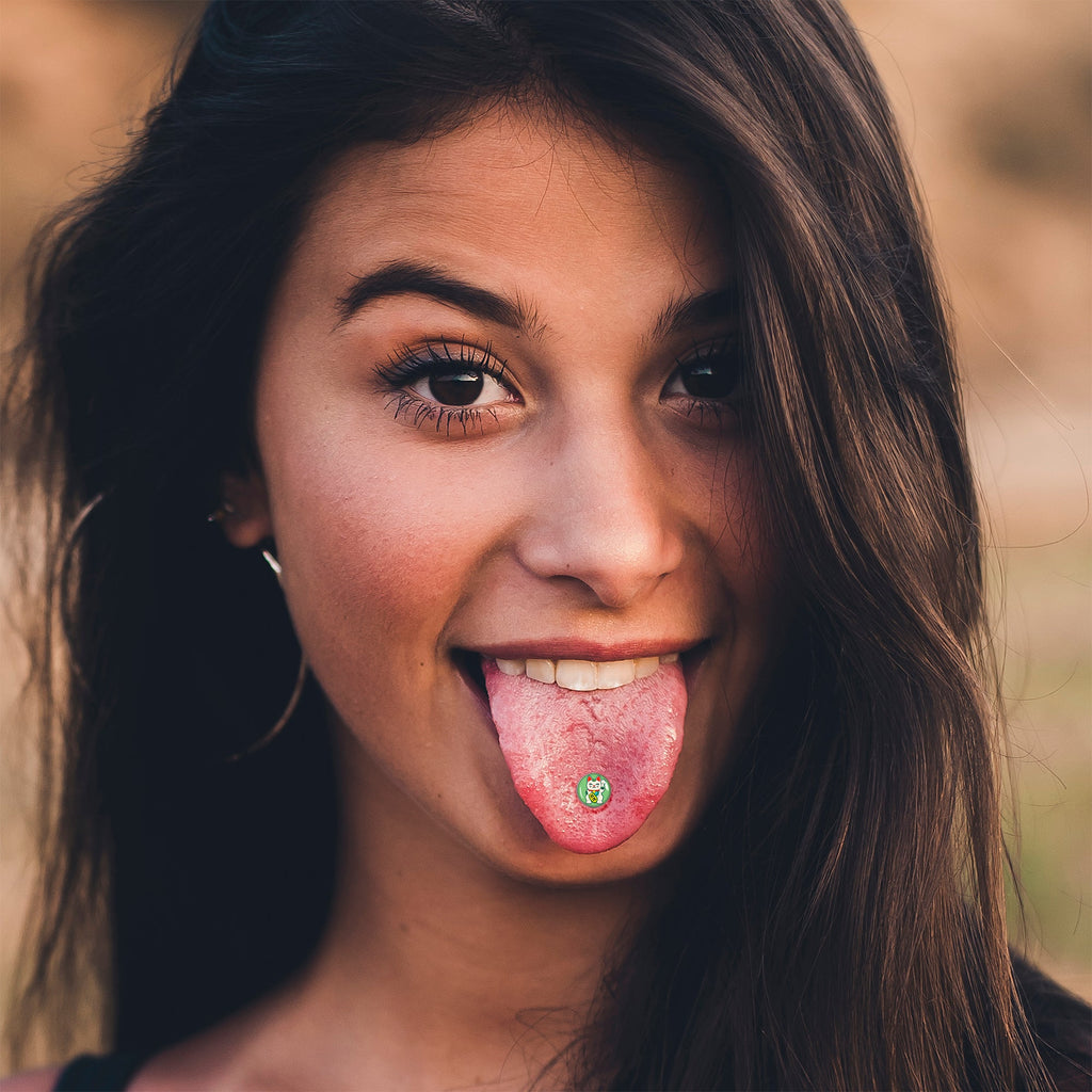 BodyCandy Waving Cat Barbell Tongue Ring by Onyx O — lifestyle context