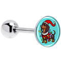 BodyCandy Christmas Holiday Weiner Dog Barbell Tongue Ring by Onyx O — main product shot