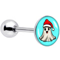 BodyCandy Holiday Christmas Spirit Ghost Barbell Tongue Ring by Onyx O — main product shot