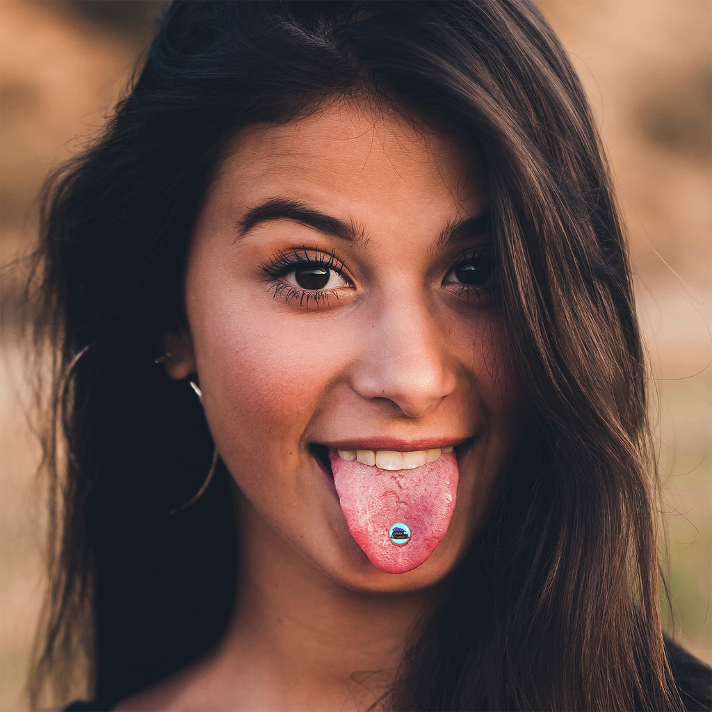 BodyCandy Holiday Christmas Hearse Barbell Tongue Ring by Onyx O — lifestyle context
