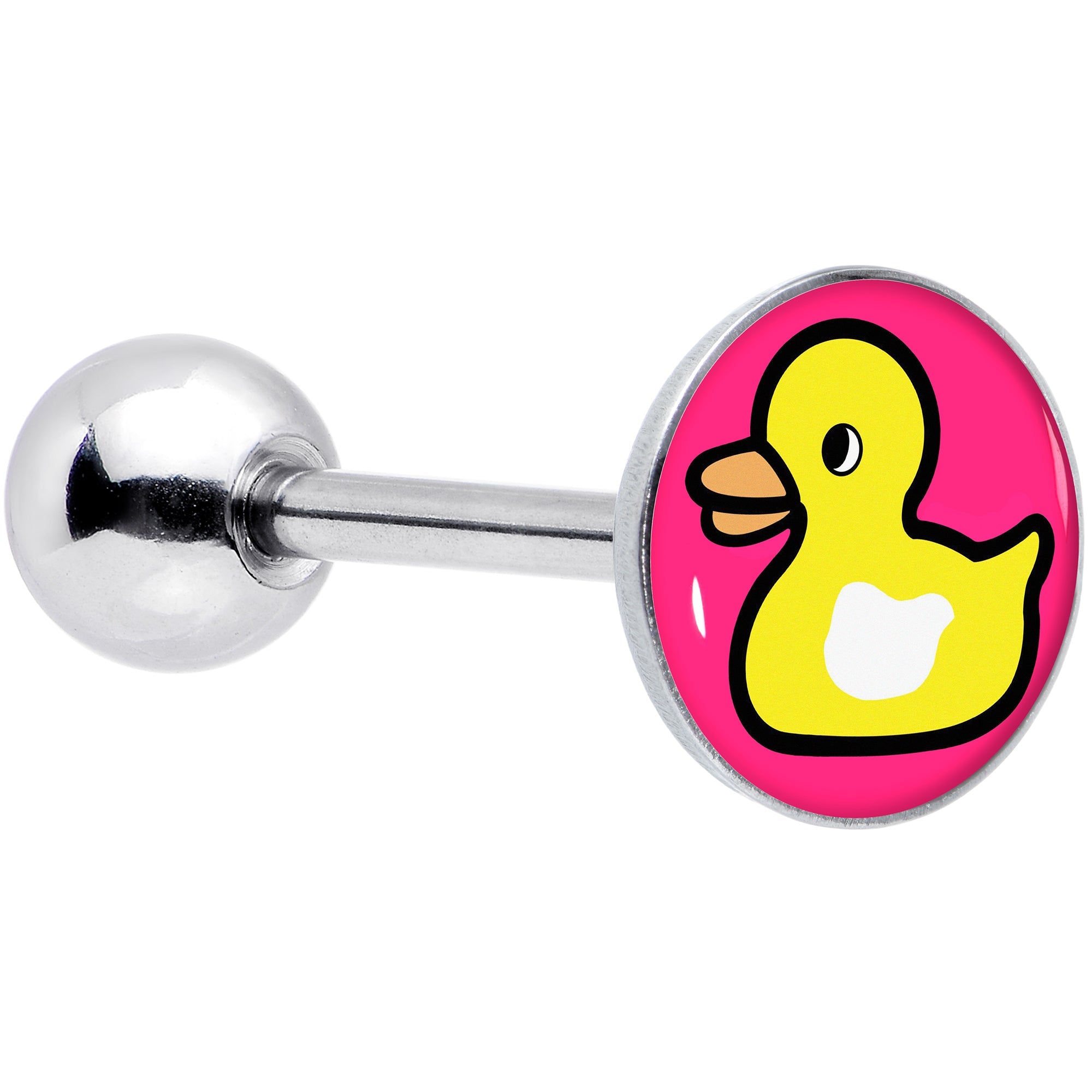 BodyCandy Yellow Ducky Barbell Tongue Ring by Onyx O — main product shot