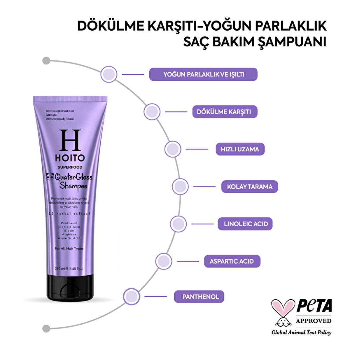 Hoito Superfood: Anti Hair Loss Shampoo for Hair Growth, Shine & Strength - Biotin Shampoo - DškŸlme Kar_õtõ _ampuanõ