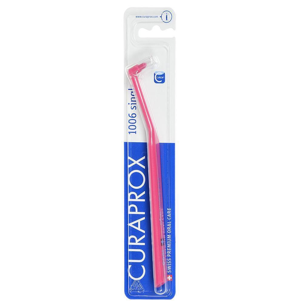 Curaprox 1006: Single Tufted Toothbrush for Precision Cleaning, Dental Implants & Orthodontic Care Ð Reach Every Tooth for Optimal Oral Health.