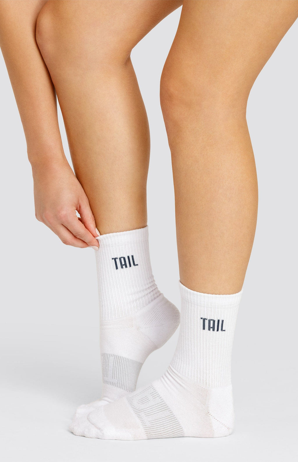 Scottie Crew Socks - Navy Blue Logo