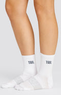Scottie Crew Socks - Navy Blue Logo