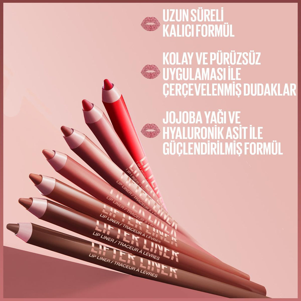 Maybelline New York Lifter Liner Lip Liner - Long Lasting, Precise Definition, Jojoba Oil & Hyaluronic Acid Enriched