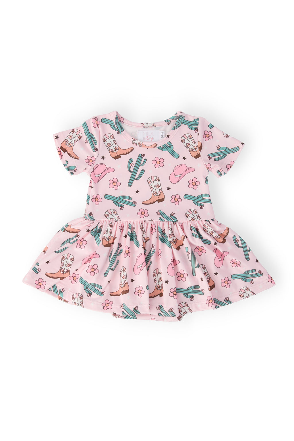 Mila & Rose ® Cactus Cowgirl S/S Twirl Bodysuit — main product shot