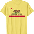 Pasimax California Republic Flag T-Shirt — main product shot