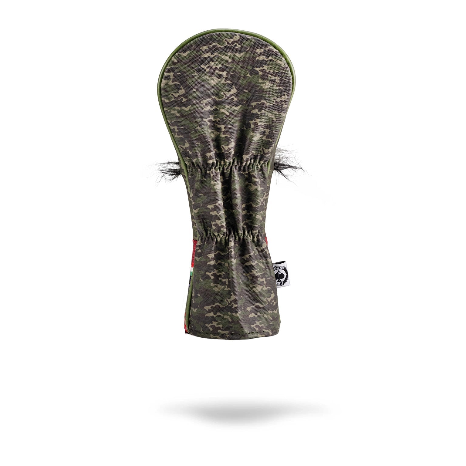 Mustache Sugar Skull - Fairway Cover Green Camo – Pins and Aces, view 10