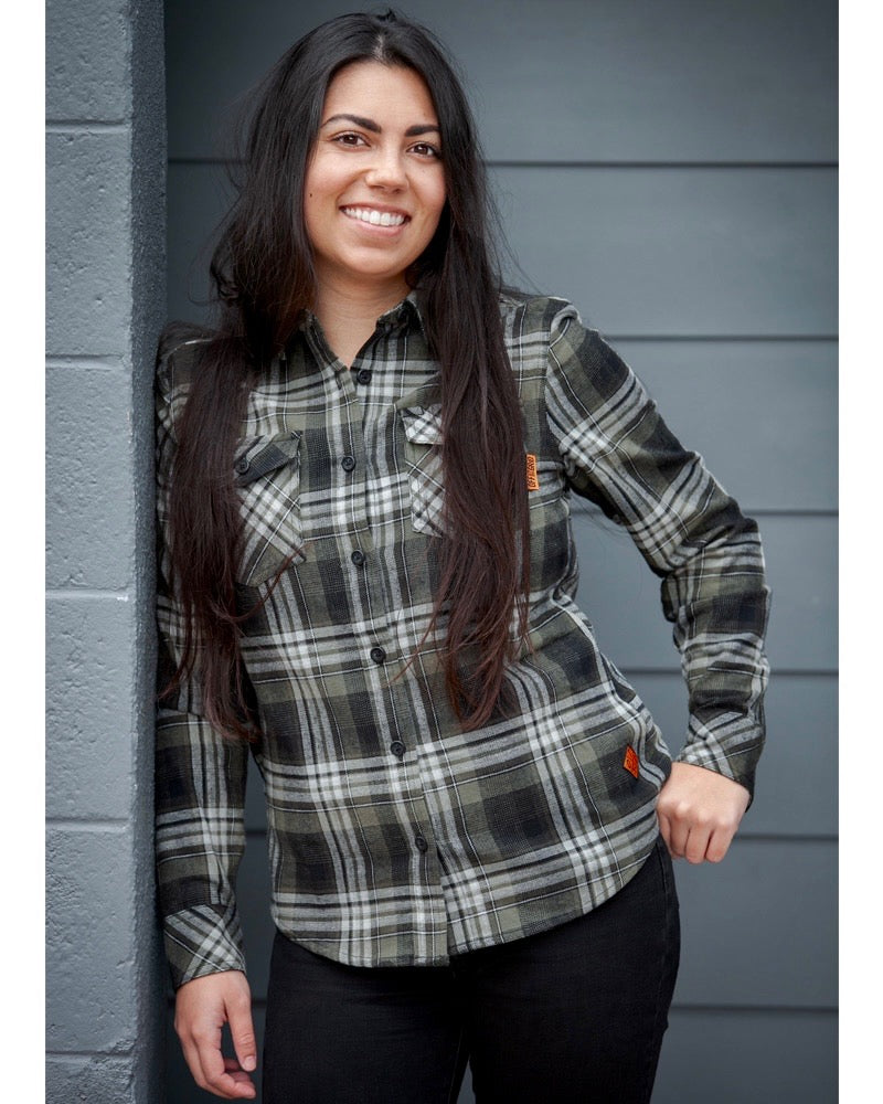 Off The Grid Surplus Campbell Women's Flannel — side view