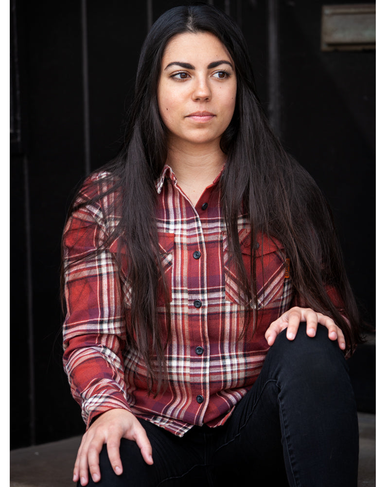 Off The Grid Surplus Campbell Women's Flannel — size reference