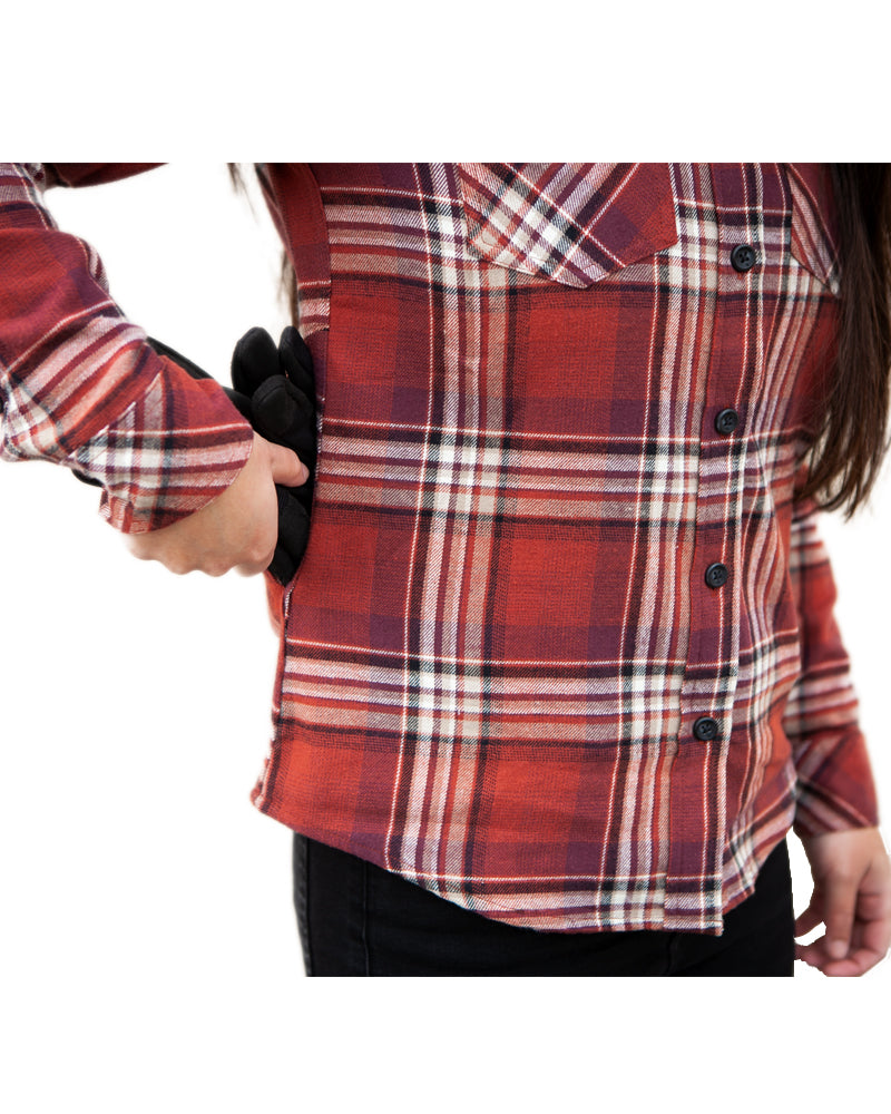 Off The Grid Surplus Campbell Women's Flannel — color detail