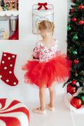 Mila & Rose ® Candy Cane Lane 3/4 Tutu Leotard — main product shot