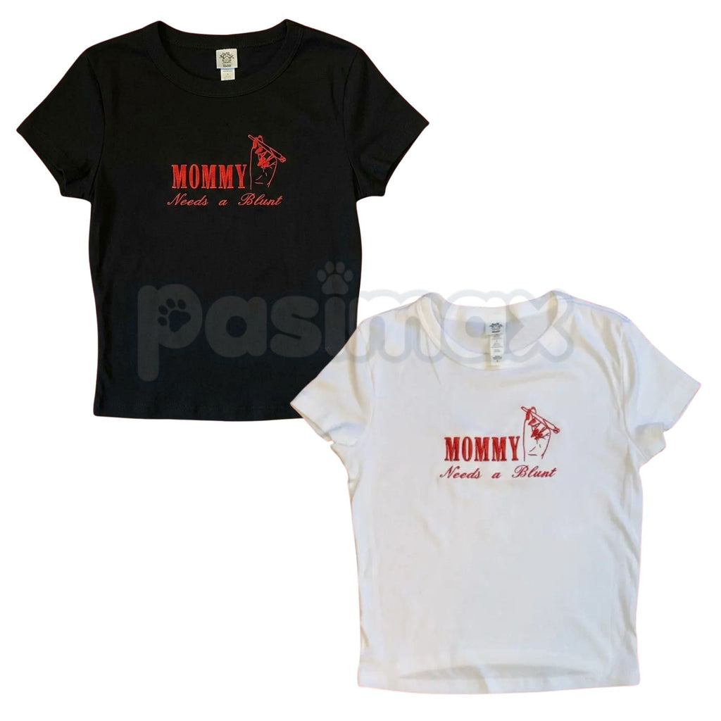 Cannamom Club Embroidered T-Shirt – Unisex Tee & Baby Tee, Stylish Mom Apparel for Cannabis Enthusiasts