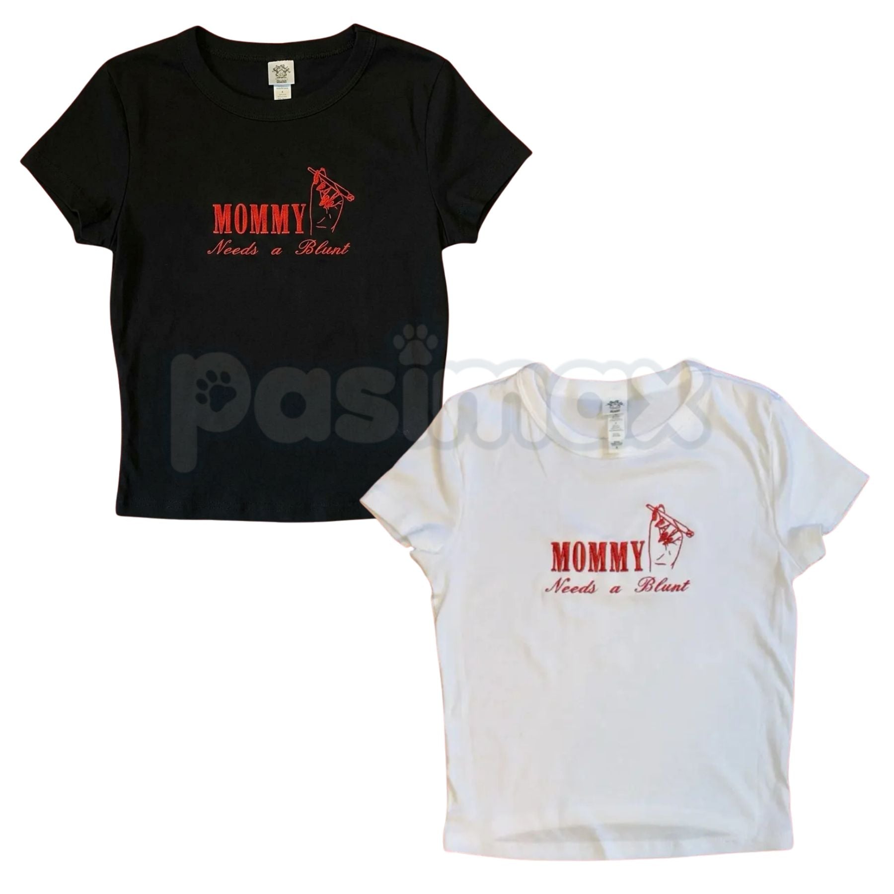 Cannamom Club Embroidered T-Shirt – Unisex Tee & Baby Tee, Stylish Mom Apparel for Cannabis Enthusiasts