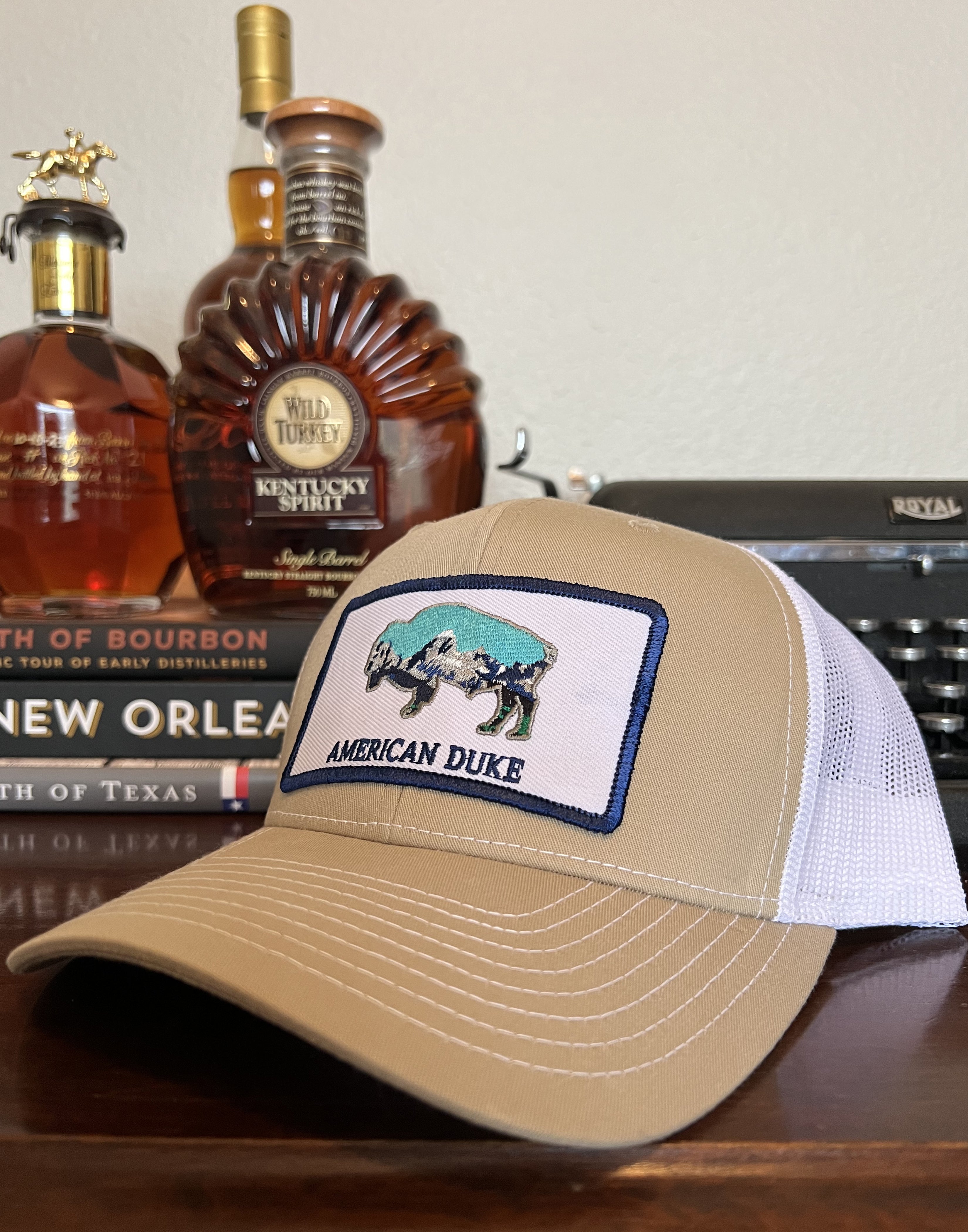 American Duke Apparel Company The Teton Bison Cap - Khaki — main product shot