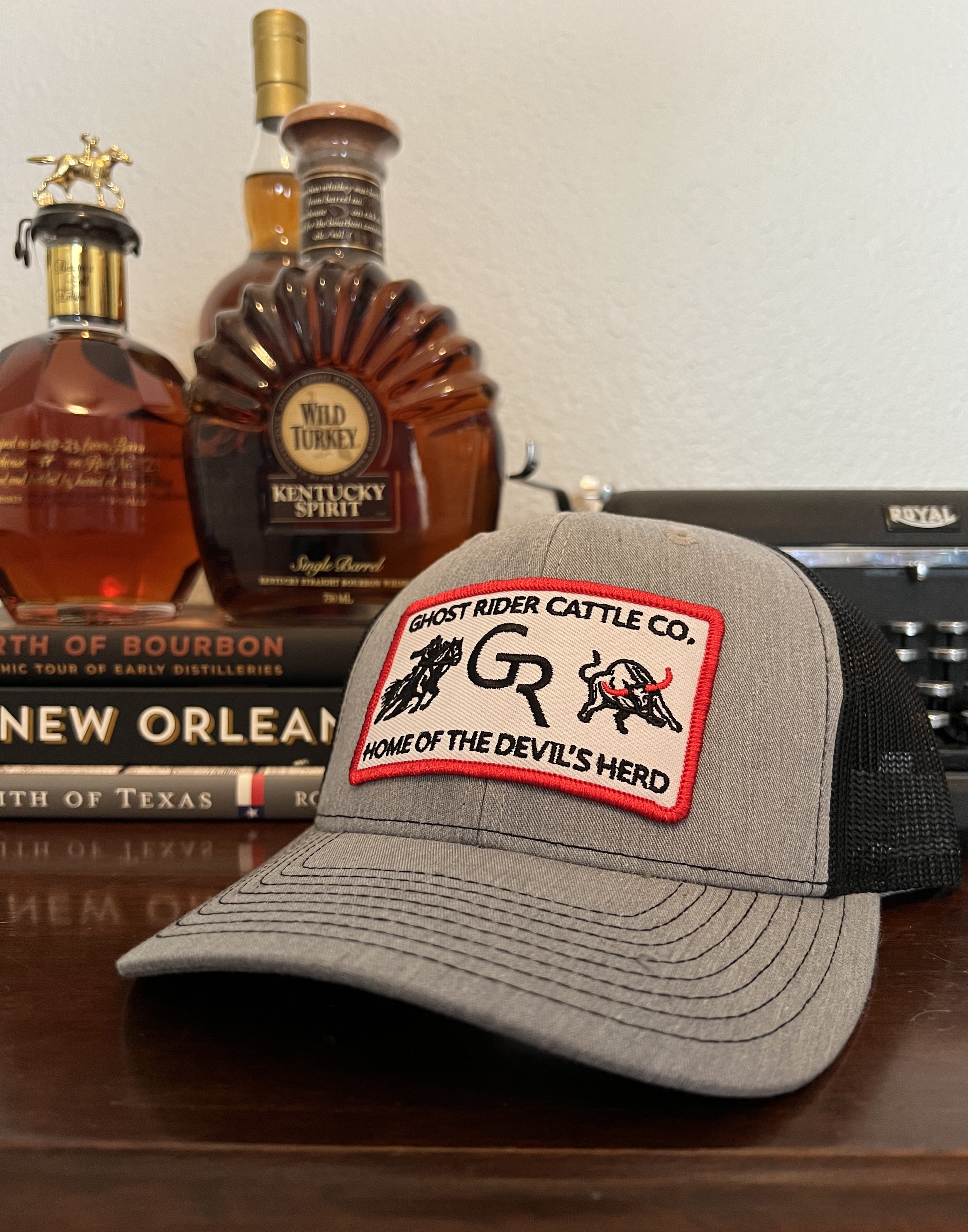 American Duke Apparel Company Ghost Rider Cattle Co. - Grey & Black — main product shot