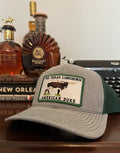 American Duke Apparel Company The Texas Longhorn Cap - Grey & Green — main product shot