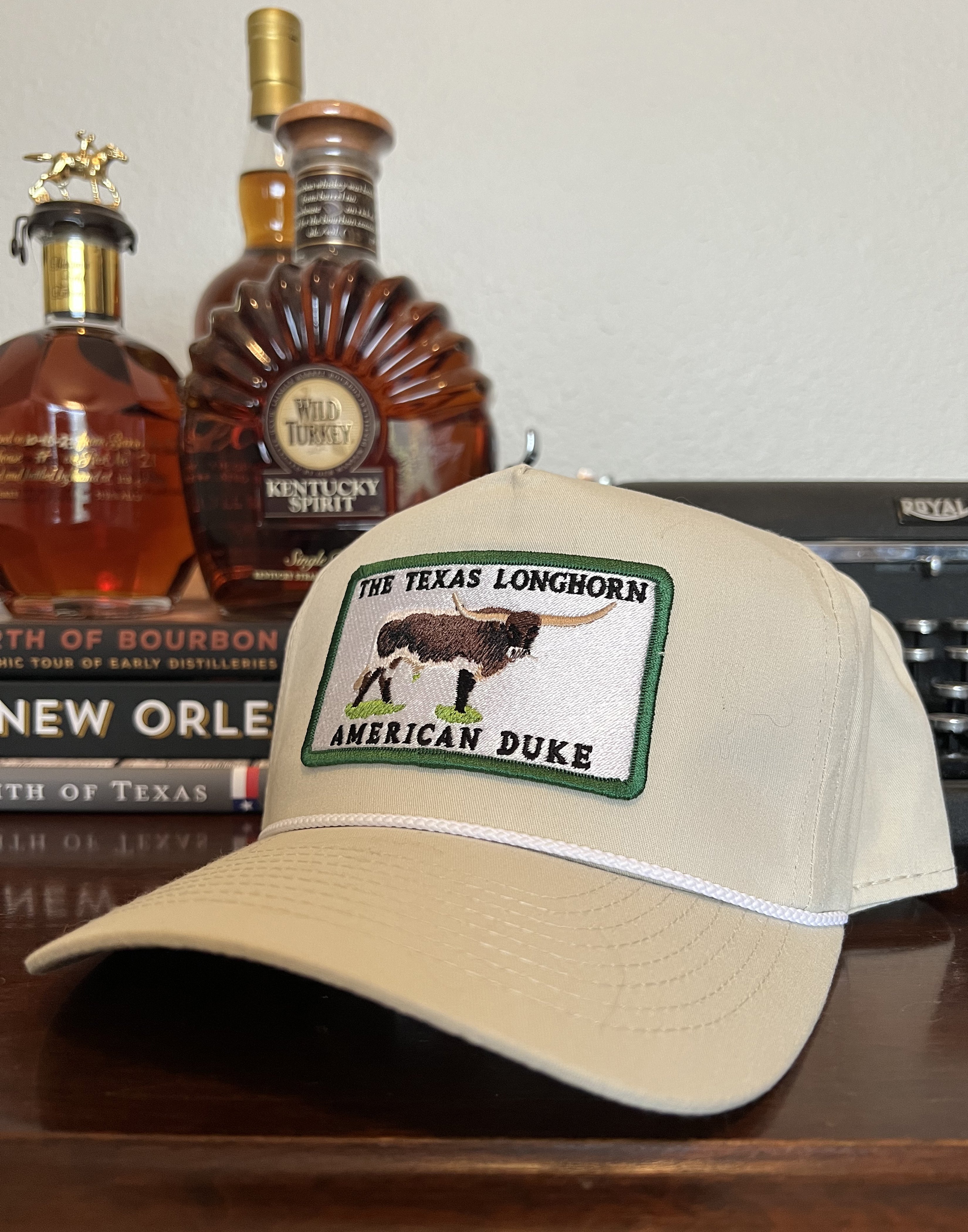 American Duke Apparel Company The Texas Longhorn Cap - Tan Rope — main product shot