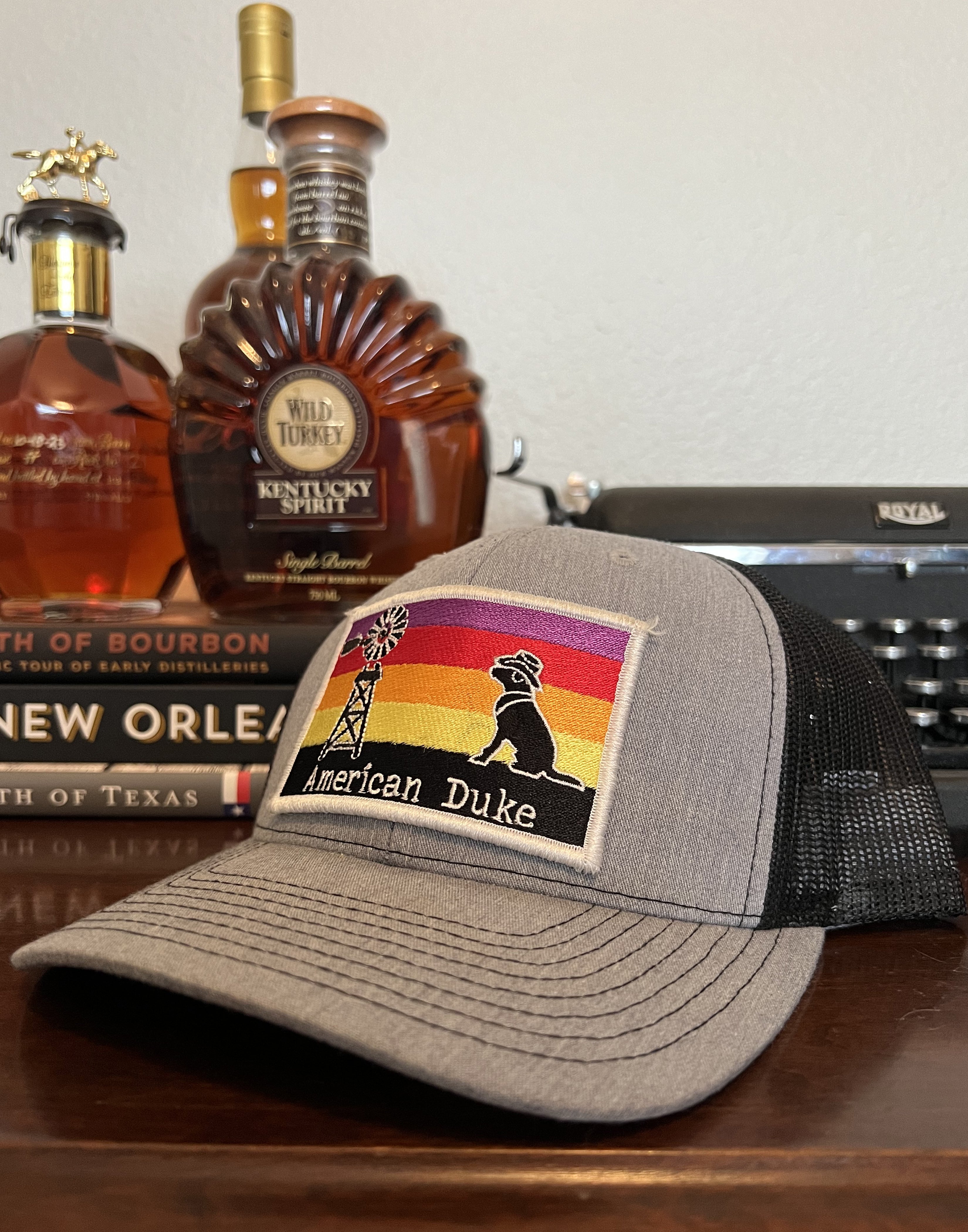 American Duke Apparel Company Ranch Sunset Cap - Grey & Black — main product shot