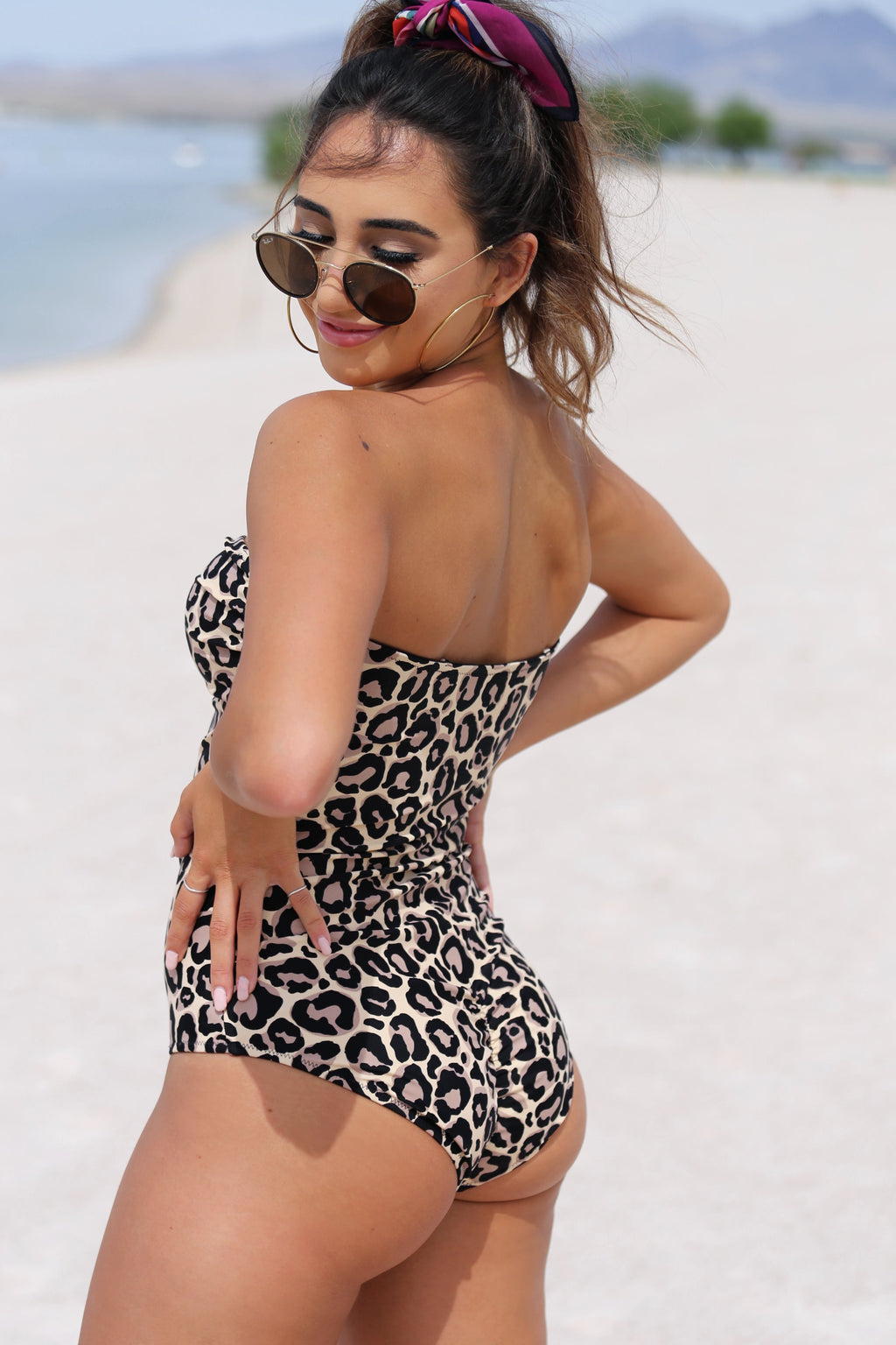 Forever Young Swimwear Forever Young Swimwear Cape Cod V Cut One Piece Swimsuit — flat-lay composition