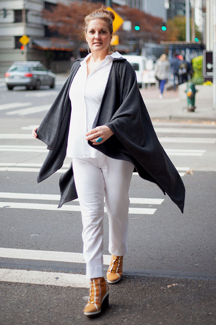 Buki Cape Wrap Kimono — detail close-up