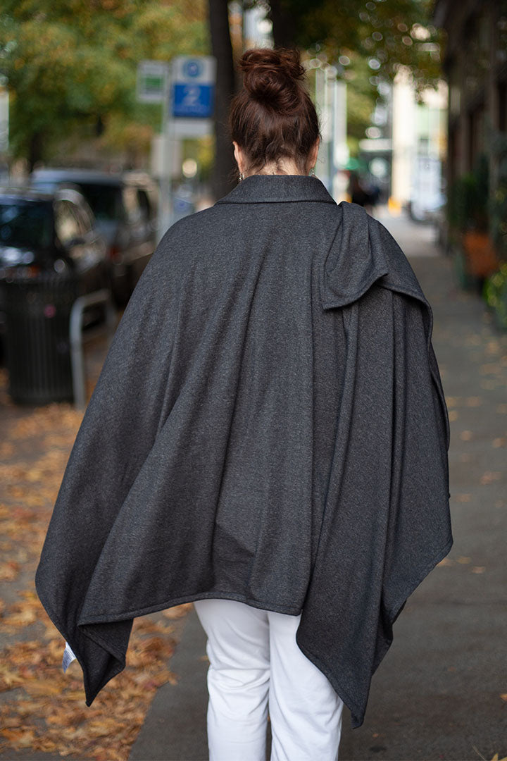 Buki Cape Wrap Kimono — alternative angle