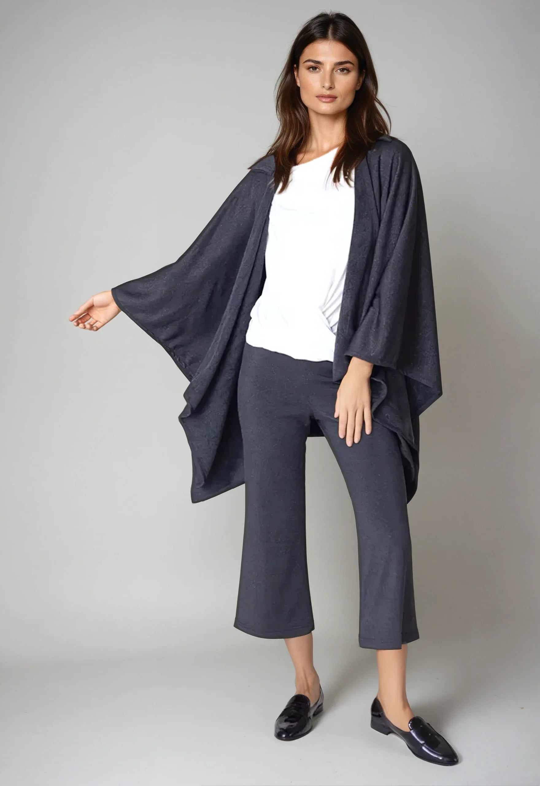 Buki Cape Wrap Kimono — lifestyle context