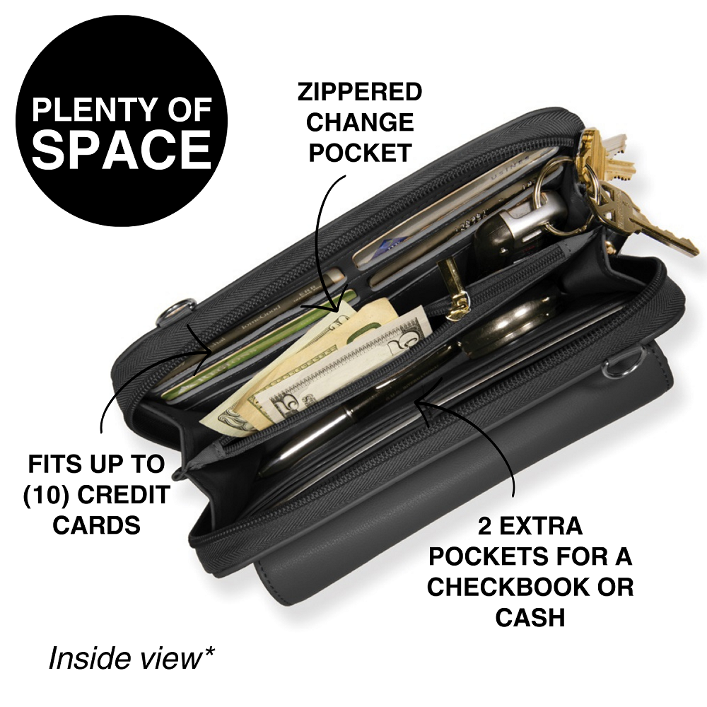 SaveTheGirls Captiva RFID Touch Screen Purse — packaging