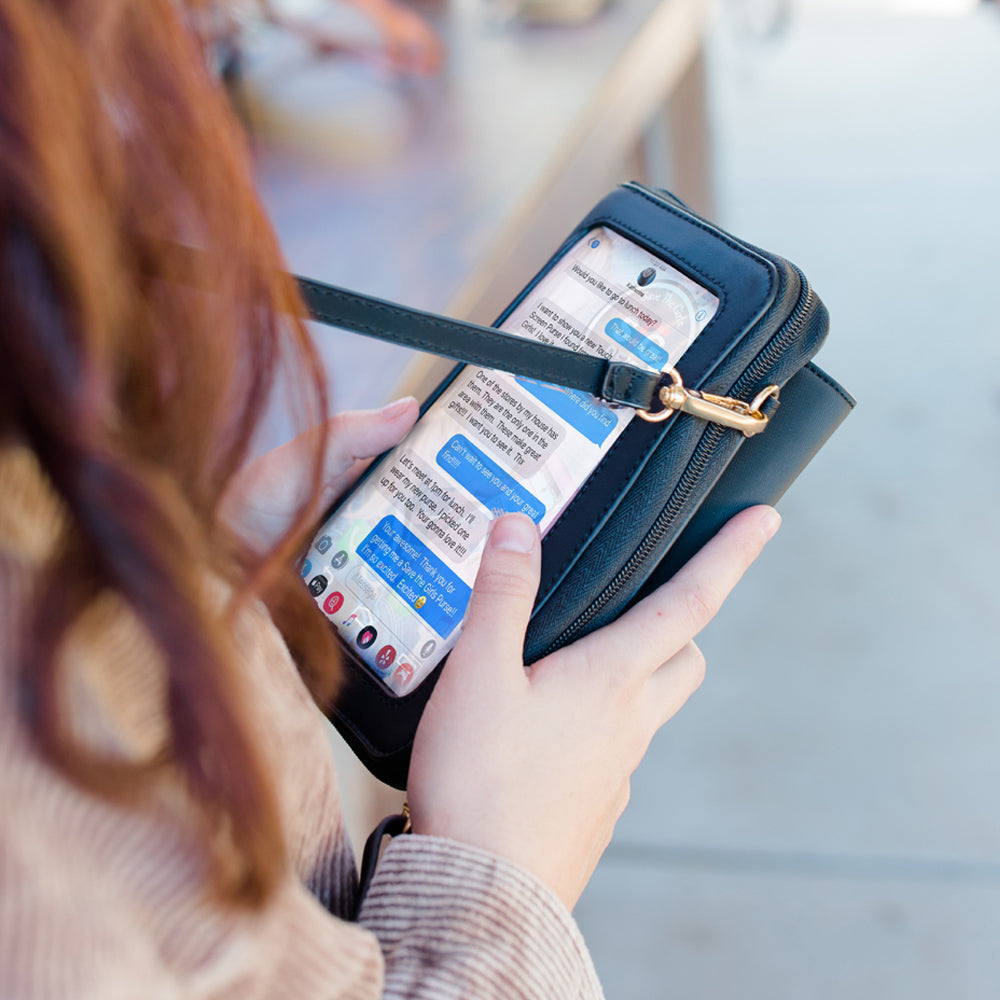 SaveTheGirls Captiva RFID Touch Screen Purse — comparison shot