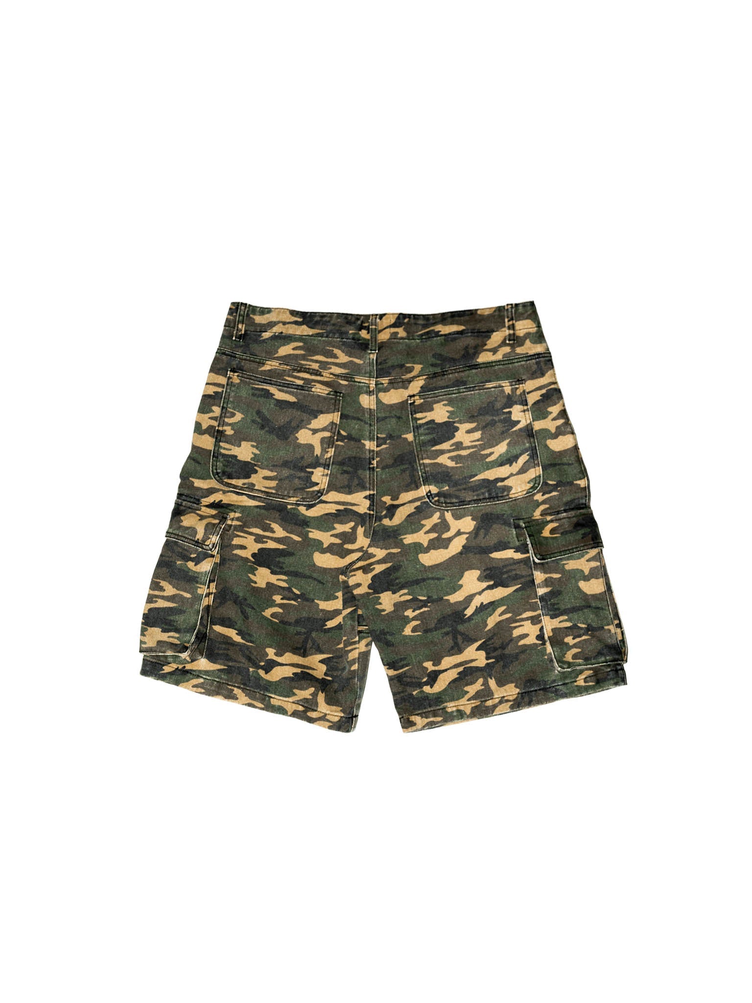 ProjectCapri PC Camo Shorts — lifestyle context
