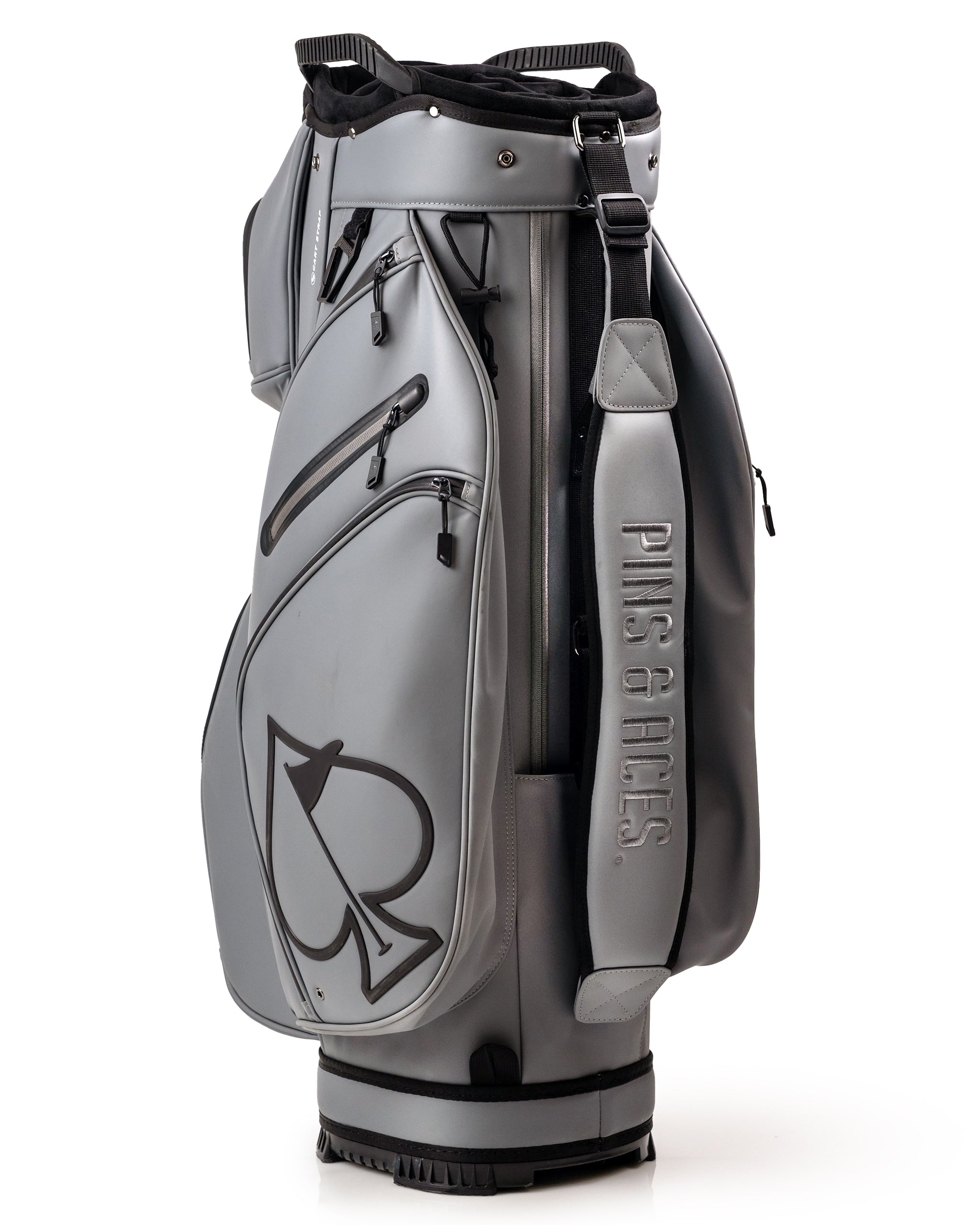 Pins and Aces Player Preferred™ Cart Bag - Flat Ash — comparison shot