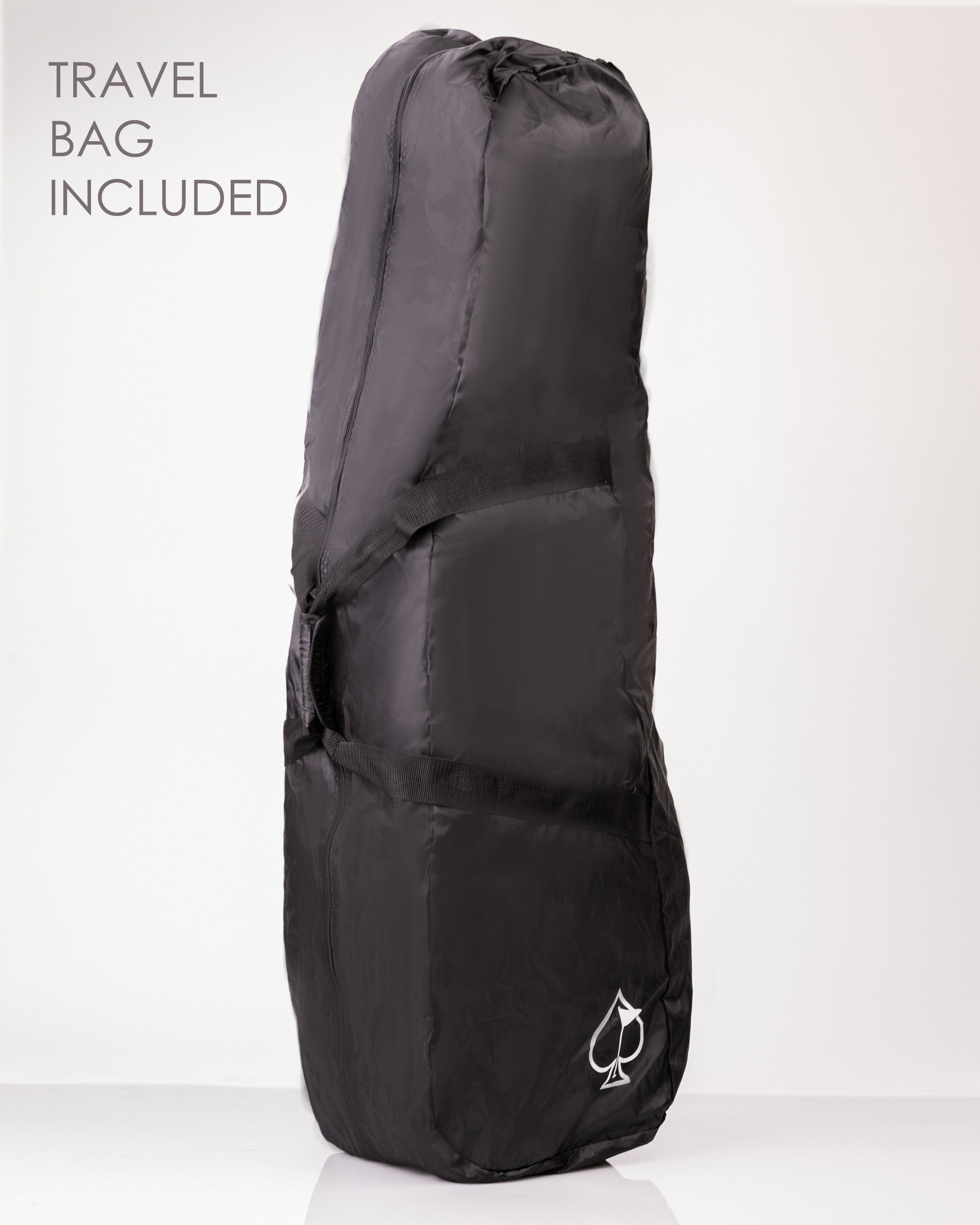 Pins and Aces Player Preferred™ Cart Bag - Flat Ash — size reference