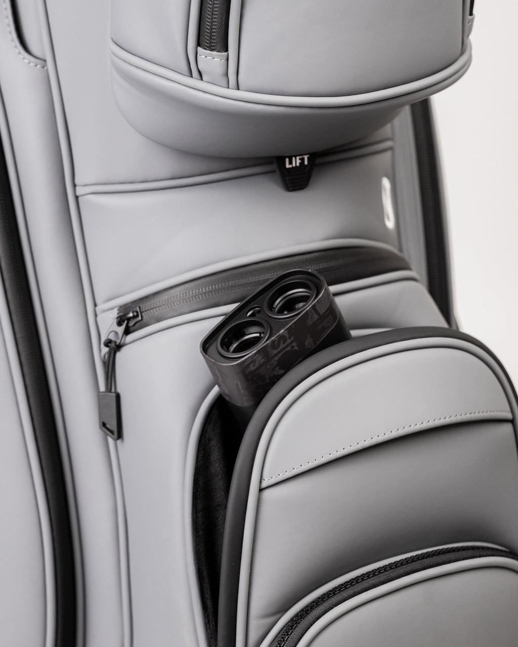 Pins and Aces Player Preferred™ Cart Bag - Flat Ash — fabric or material detail