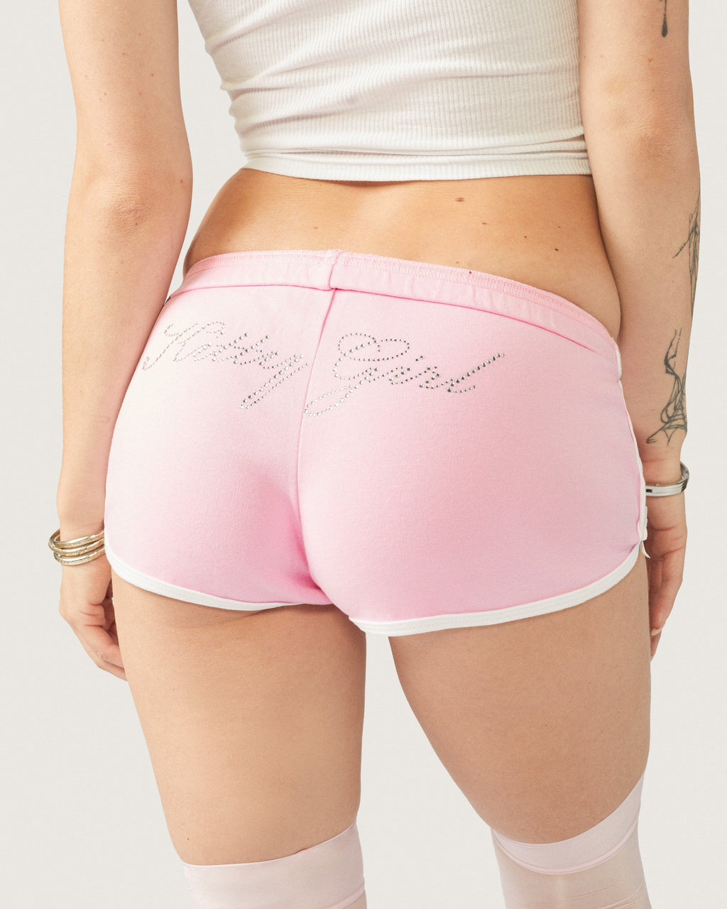 Cats n Scribbles Kitty Girl Booty Shorts — alternative angle