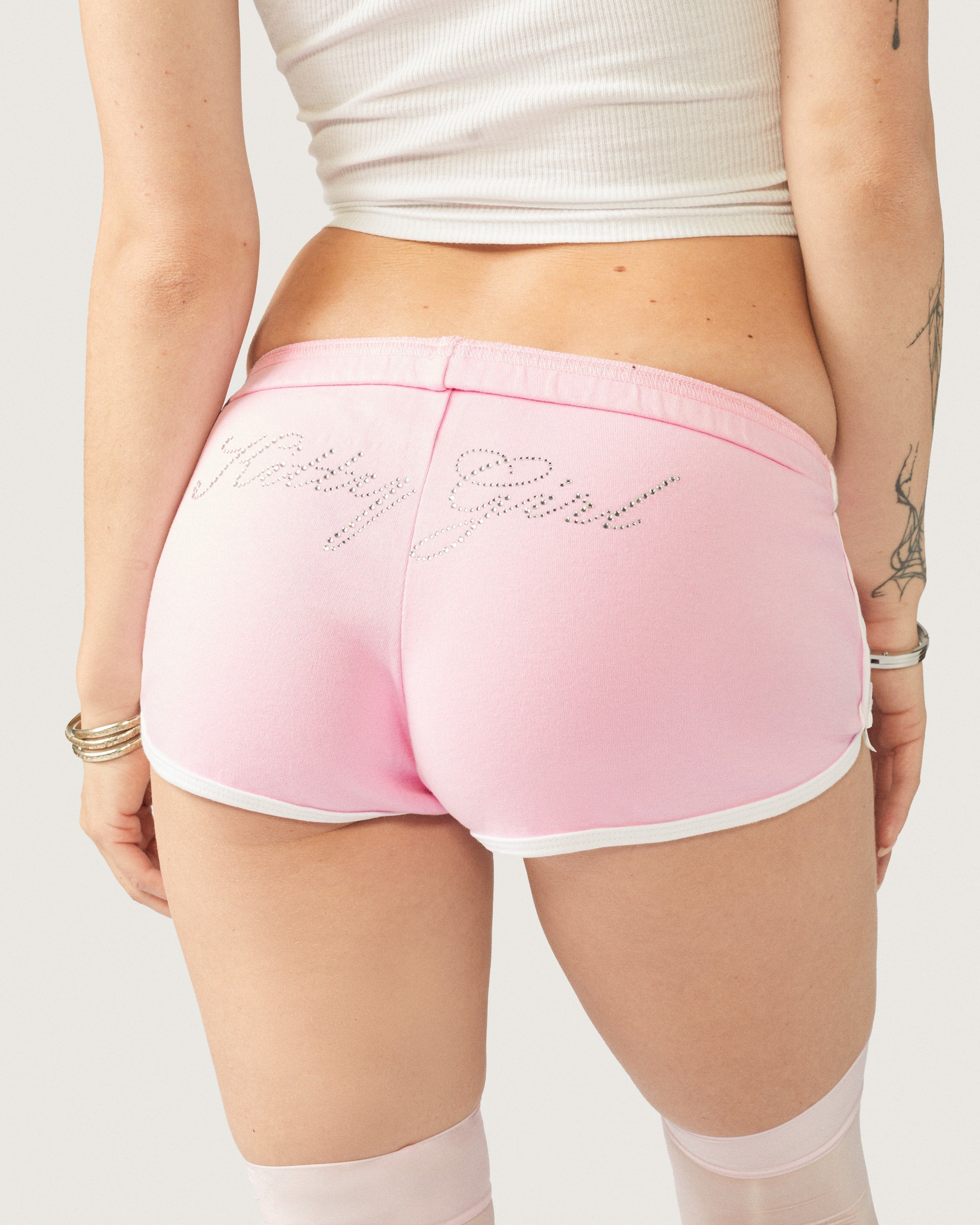 Cats n Scribbles Kitty Girl Booty Shorts — alternative angle