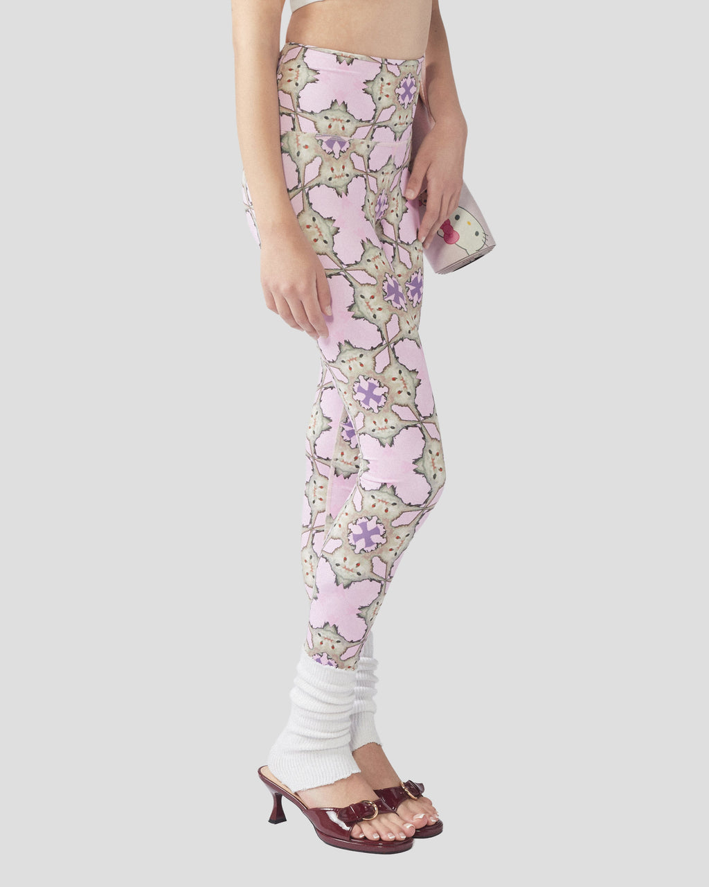Cats n Scribbles Pink Purrfection Sculpt Leggings — lifestyle context