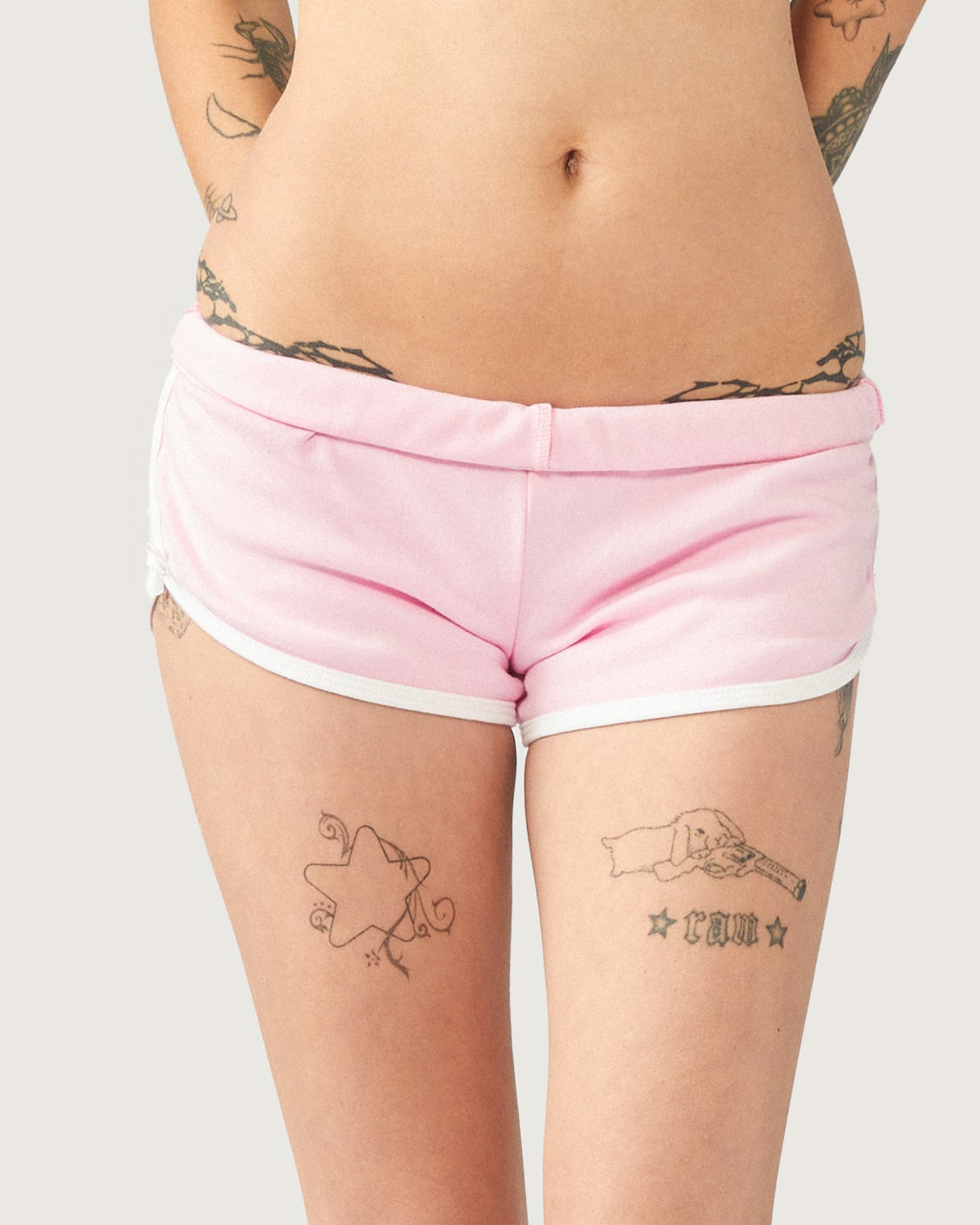 Cats n Scribbles Kitty Girl Booty Shorts — main product shot