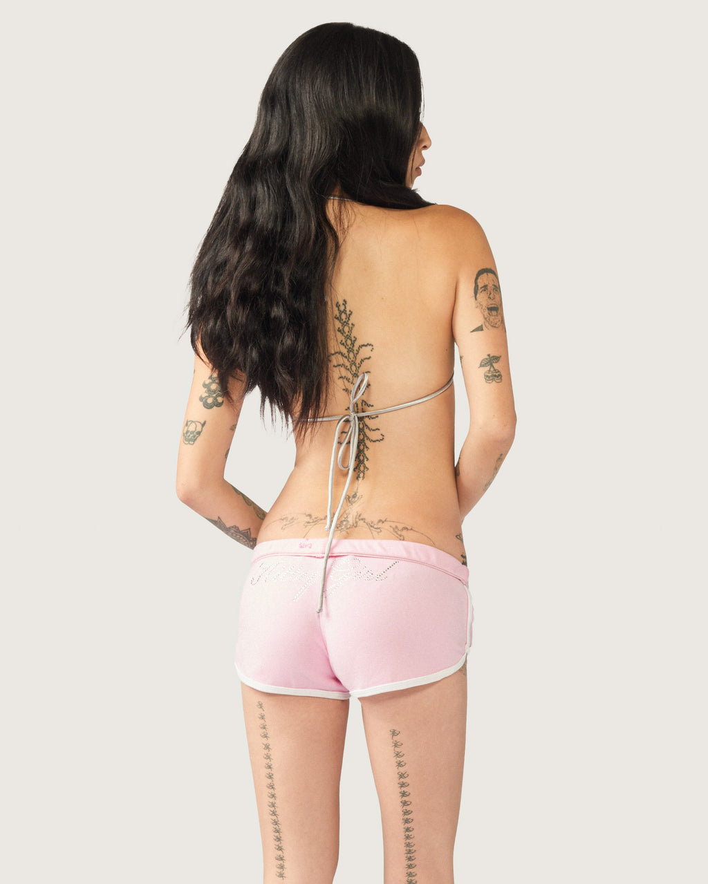 Cats n Scribbles Kitty Girl Booty Shorts — lifestyle context