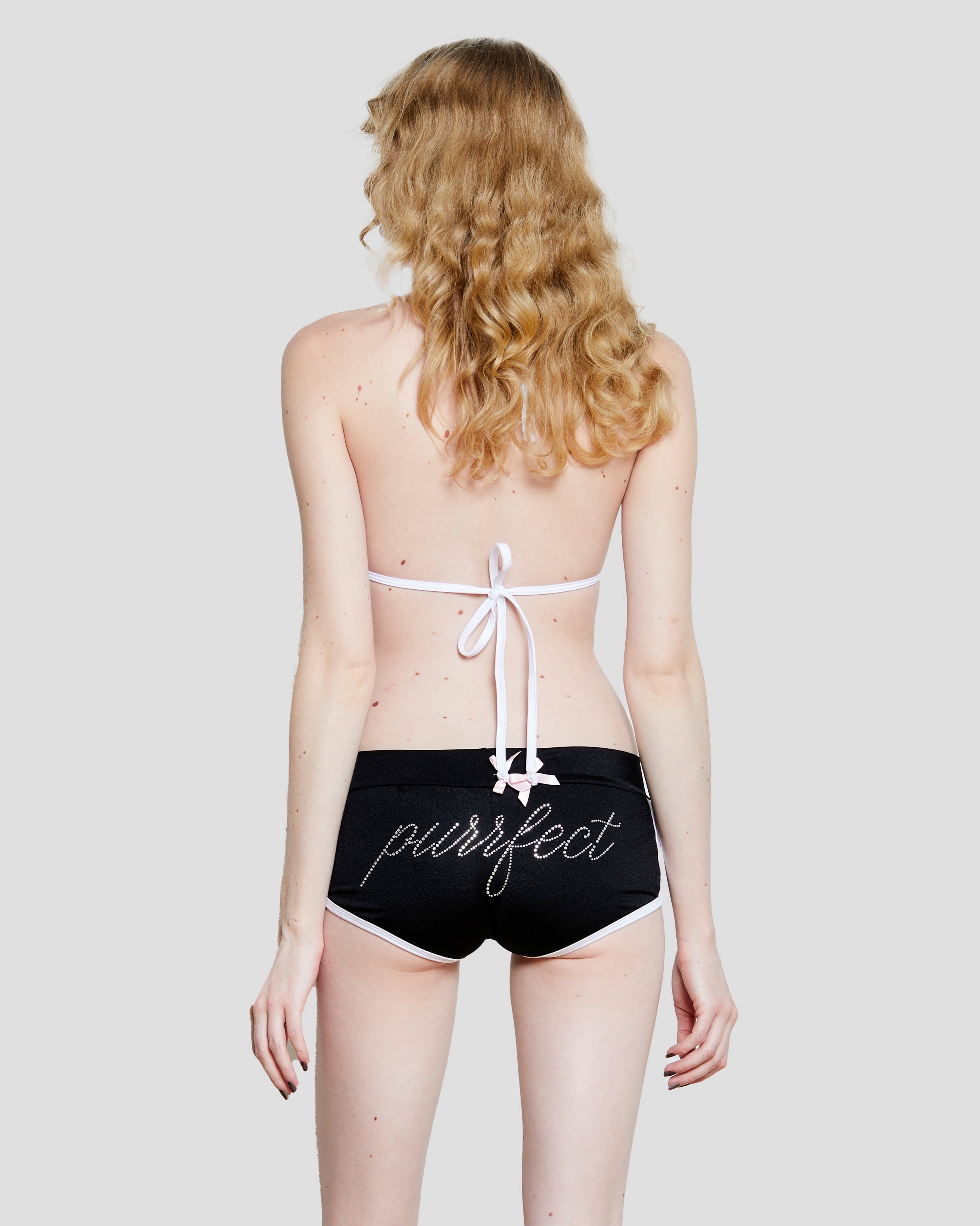 Cats n Scribbles Flirty Purrfect Booty Shorts — side view
